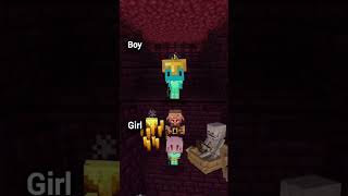 Minecraft poy poy poy po pi girl and boy cute dance minecraft [upl. by Gypsy968]