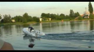 RIB 520 Pro Wave  Outboard Johnson 70HP VRO Speed test [upl. by Aissyla]