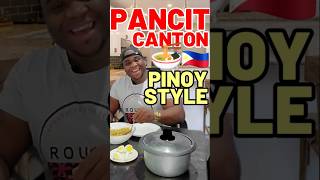 Proper way to eat PANCIT shorts filipinofood [upl. by Drofhsa]