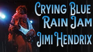 JIMI HENDRIX Backing Track  CRYING BLUE RAIN  Key Eb Minor [upl. by Nhguav]