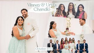 Vinnay and Urvi’s Chandlo Indian Engagement Ceremony  October 2023 [upl. by Seana66]