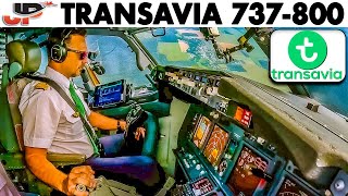 Transavia Boeing 737800 Cockpit into Paris [upl. by Atteyram660]