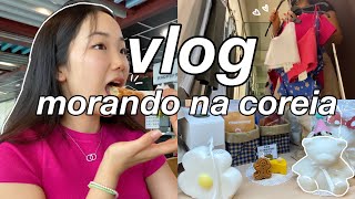 vida na coreia vlog dias de compras comida brasileira depois de 7 meses lojas fofasfeirinhas [upl. by Leihcim]