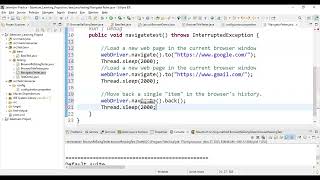 Selenium WebDriver Tutorial 4  Difference between get and navigate method in Selenium [upl. by Gombosi]