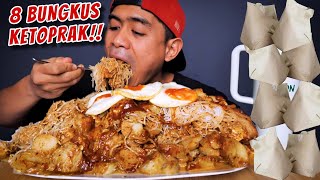 MUKBANG 8 BUNGKUS KETOPRAK PORSI JUMBO [upl. by Kurzawa]