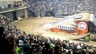 Gladiator Games XII O2Arena 2011 Double Backflip [upl. by Corabelle]