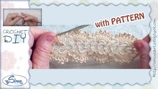 Tutorial Uncinetto ❀ Merletto  Crochel Lace with pattern [upl. by Sankaran]