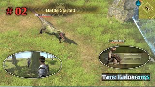 Jurassic Island ep 02  taming Carbonemys dan Lawan boss Torvosaurus [upl. by Trent925]