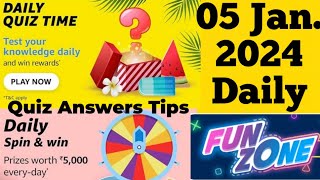 Amazon Quiz Answers Today l Amazon Daily Quiz Answers Today l Amazon Quiz Answers Today 05 Jan 2024 [upl. by Teodora]