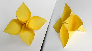 Comment faire une fleur facile en origami [upl. by Neerehs520]