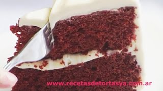 Torta Red Velvet  Torta Terciopelo Rojo  Recetas de Tortas YA [upl. by Avon283]