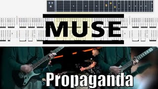 Muse  Propaganda Guitar Cover Tab [upl. by Tobye]