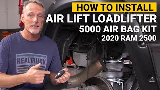 How to Install Air Lift LoadLifter 5000 Air Bag Kit on a 2020 Ram 2500 [upl. by Alihet]