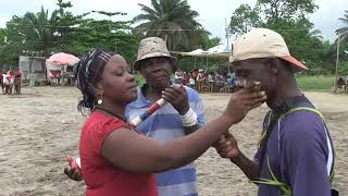 Grebo Cavalla Township Traditional War Dance in Liberia [upl. by Deeanne]