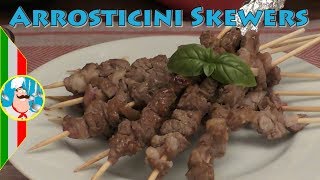 Pan or barbecue Arrosticini skewers BBQ feast grilling foods for lamb meat lovers [upl. by Essilrahc]