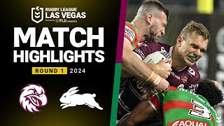 NRL 2024  Sea Eagles v Rabbitohs  Match Highlights [upl. by Biddick111]