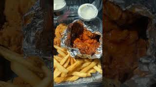 Lemon Pepper Wings  Mango Habanero Wings amp Fries [upl. by Eelanaj]