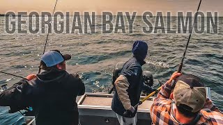 How to Catch KING SALMON on GEORGIAN BAY [upl. by Cirdek442]