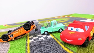 Lightning McQueen amp Toy Cars for kids Pretend to play races with cars amp trucks [upl. by Azeret]