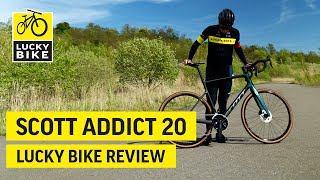 SCOTT ADDICT 20 REVIEW  Supercleanes CarbonRennrad mit elektronischer Shimano 105  Gruppe [upl. by Kirat]