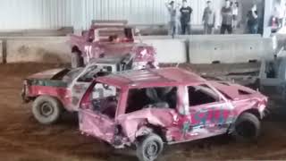 Berrien County Youth Fair Demolition Derby part 2 [upl. by Lodovico]