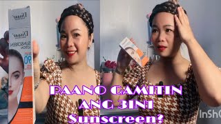 PAANO GAMITIN ANG DISAAR Sunscreen LOTION3in1 Lotion foundation sunscreen [upl. by Jehanna814]