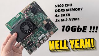 MWN100NAS 10GbE 6Bay NAS Board Review [upl. by Analli]