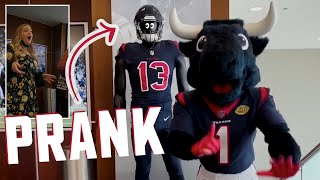 BEST Scare Prank That No One Saw Coming 💀  Houston Texans [upl. by Lancey395]