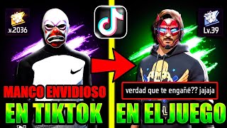 CAZANDO TEXTUREROS MENTIROSOS DE TIKTOK en FREE FIRE PRESUME HASTA SU CELULAR😂😂 [upl. by Neicul415]