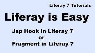 Liferay Tutorial 19  Overriding a Module’s jsps or Jsp hook in Liferay DXP [upl. by Inafetse]