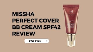 Missha Perfect Cover BB Cream SPF42 Review [upl. by Lynnett]