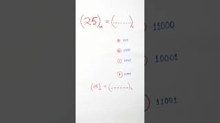 How to to convert decimal to binary convert converts shorts short viralvideo trending ssc [upl. by Airel]