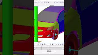 The Car Impact on Pole at 40kmh EN12767 hypermesh ansys [upl. by Kaliope423]