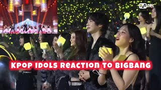 Kpop idols reaction to BIGBANG MAMA2024 SeventeenAespaMeovvZerobaseon [upl. by Liva]