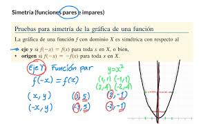 Simetría funciones pares e impares [upl. by Glass]