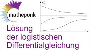 Lösung der logistischen Differentialgleichung [upl. by Rahas]