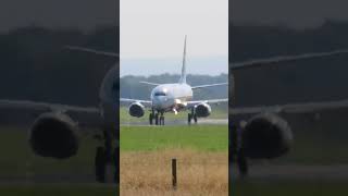 Backtracking runway 23 for takeoff at Teesside International Airport [upl. by Micky344]