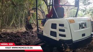 Mini Excavators Get The Job Done MCM 22D Model In Action [upl. by Adlitam]