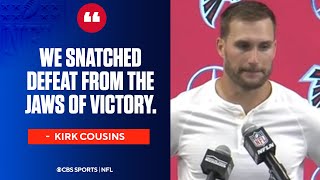 Kirk Cousins upset with offenses play and continuity against Chiefs  Press Conference [upl. by Atinauq]