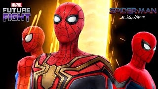 Marvel Future Fight  SpiderMan  Skills Abilities Skins [upl. by Hoskinson515]