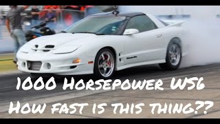 1000 Horsepower Turbo LS1 Trans Am WS6 hits the track Heres what it runs [upl. by Shult]