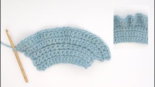 How to crochet a flounce edge  top down [upl. by Hough]