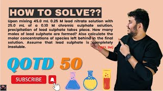 Upon mixing 450 mL 025M lead nitrate solution thecurlychemist9953 jeepyq jeemains jeeadvanced [upl. by Anai305]