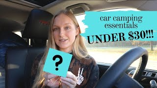 Car Camping Essentials UNDER 30 [upl. by Nuhsyar]