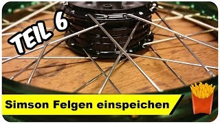 Simson Felge einspeichen  ANLEITUNG 🔧  Pommes Män [upl. by Gayelord]