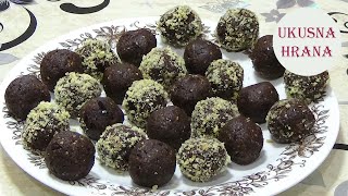 Posne kuglice sa urmama – Balls with dates [upl. by Lebbie]