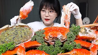 수율100 살이 꽉찬 대게 먹방🦀 내장비빔밥까지 GIANT SNOW CRAB amp FRIED RICE MUKBANG ASMR [upl. by Anitnauq]