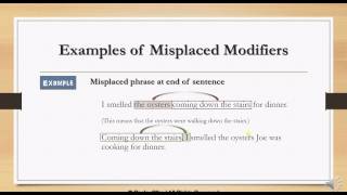 Misplaced Modifiers [upl. by Giguere]