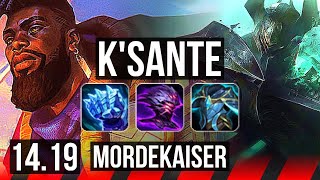 KSANTE vs MORDEKAISER TOP  1114 Godlike  EUW Diamond  1419 [upl. by Lotson]