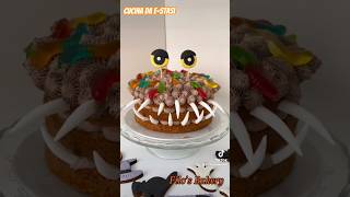 Torta halloween alle castagne e crema al cacao handmade cake halloweenhalloweencake [upl. by Lisk]